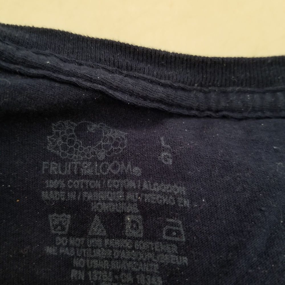 Fruit of the Loom Mens Short Sleeve Tees - Black & Blue Set. Lot 354 - Picture 3 of 4